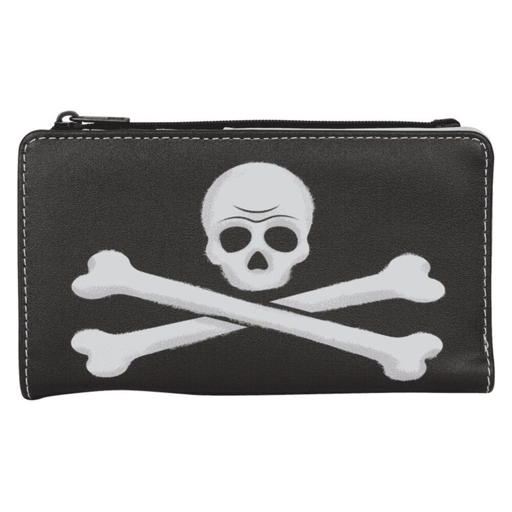 Loungefly Peter Pan Exclusive Captain Hook Pirate Skull Flap Wallet NWT